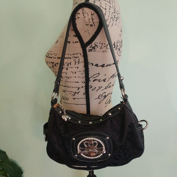 Kathy Van Zeeland Handbags - KATHY VAN ZEELAND BLACK SIGNATURE HOBO HANDBAG